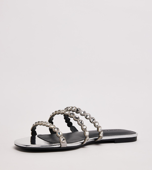 Charles & Keith Charles & Keith - Silver Flat Sandals