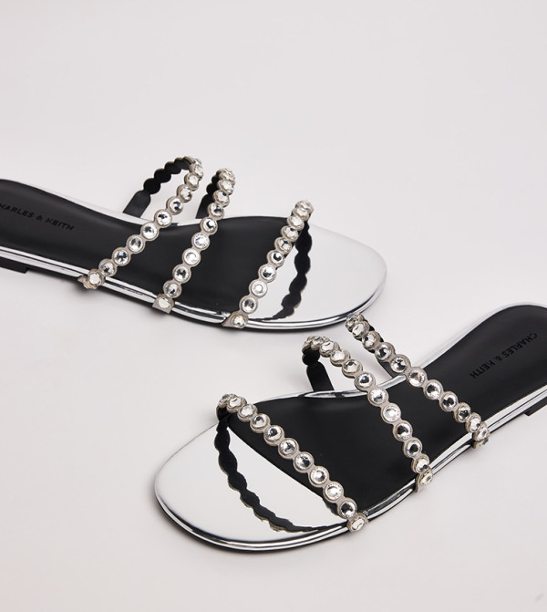 Charles & Keith Charles & Keith - Silver Flat Sandals