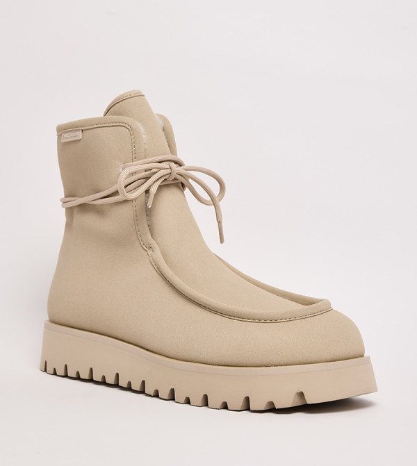 Charles & Keith  Boots - Beige Ankle length Boots