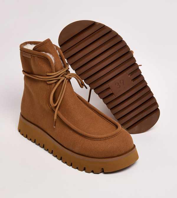 Charles & Keith - Brown Ankle length Boots