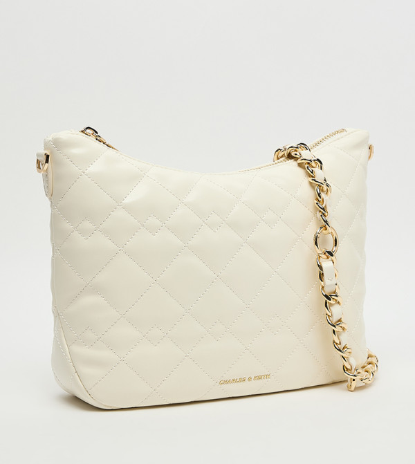 Charles & Keith  Shoulder Bags - White Shoulder bags
