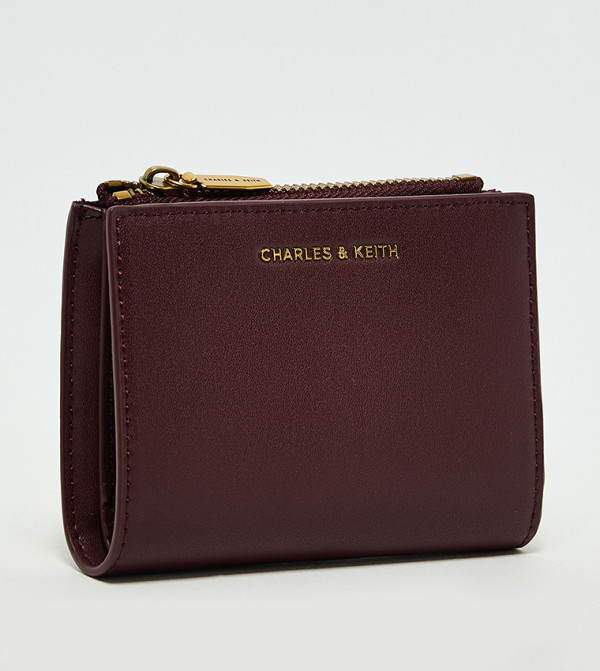 Charles & Keith  Small Leather Goods - Burgundy Wallets