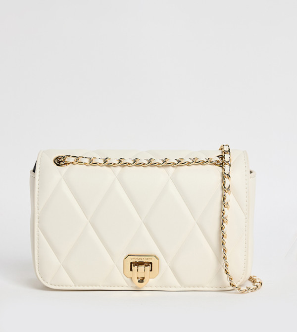 Charles & Keith Shoulder Bags - Cream Shoulder bags