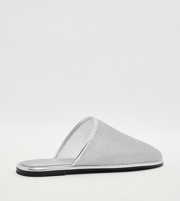 Charles & Keith  Casual Slip-ons - Silver Casual Slip-ons