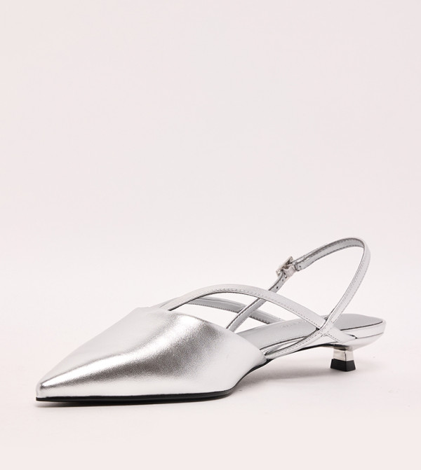 Charles & Keith  - Silver Pumps