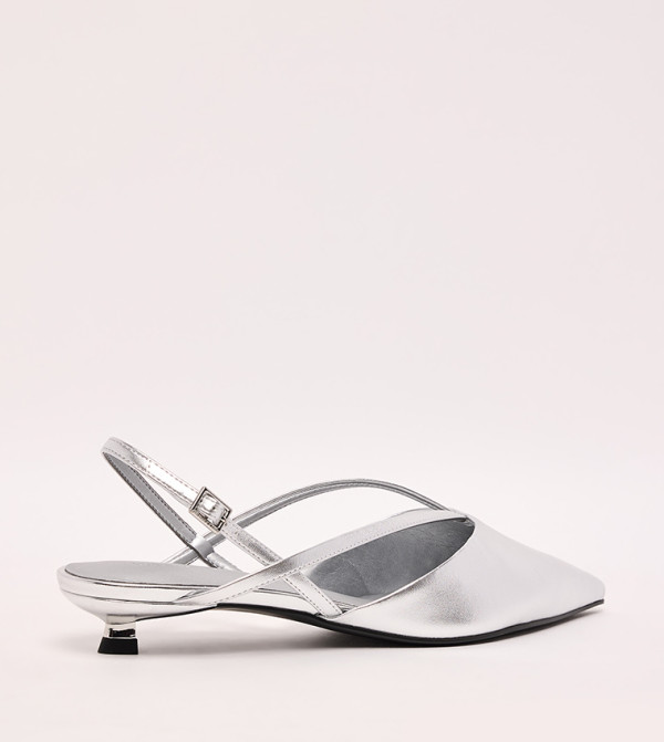 Charles & Keith  - Silver Pumps