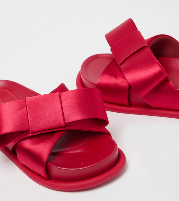 Charles & Keith  Sandals - Red Platforms