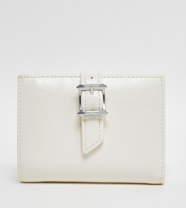 Charles & Keith  Small Leather Goods - Cream Wallets
