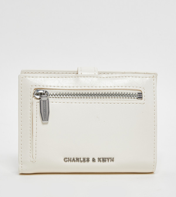 Charles & Keith  Small Leather Goods - Cream Wallets