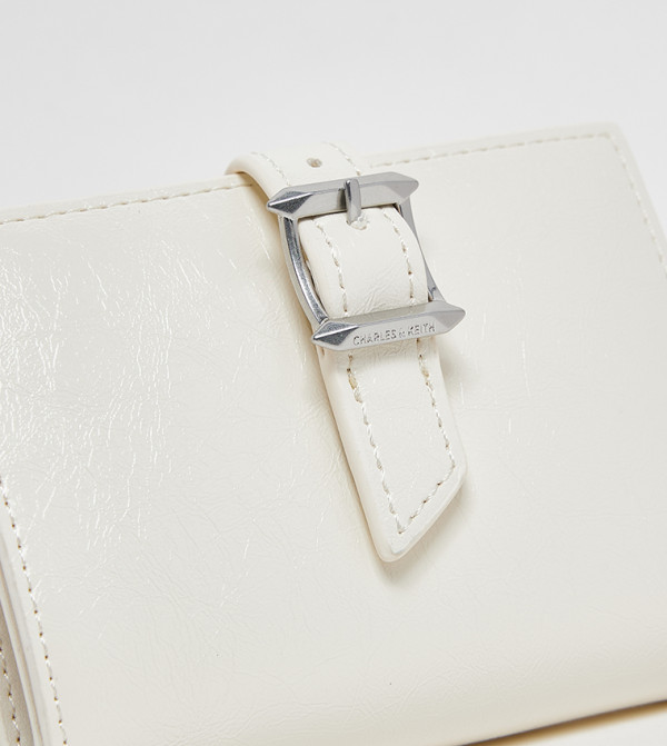 Charles & Keith  Small Leather Goods - Cream Wallets