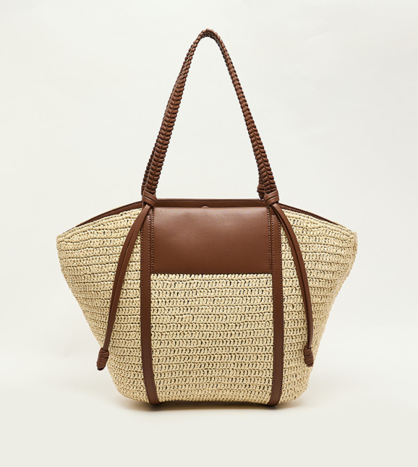 Charles & Keith accessories-affair-w - Beige Tote Bags