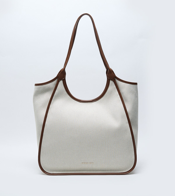 Charles & Keith  caution-hottest-deals-kw - Beige Shoulder bags