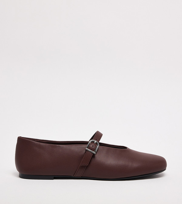 Charles & Keith  Mary Janes - Brown Mary Janes