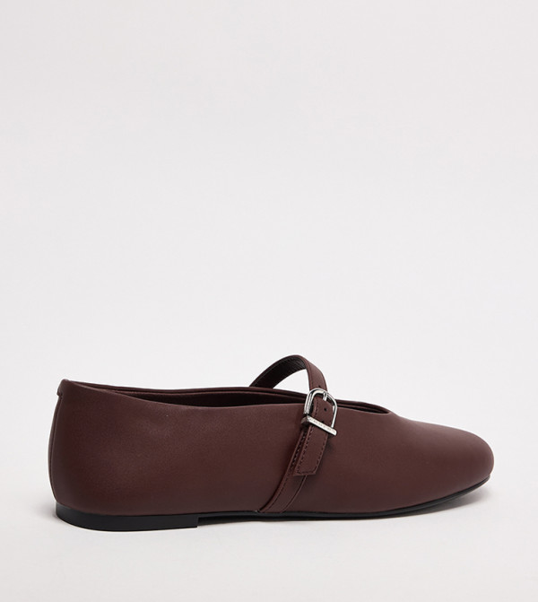 Charles & Keith  Mary Janes - Brown Mary Janes