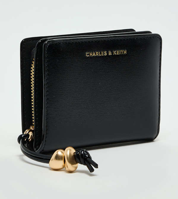 Charles & Keith Small Leather Goods - Black Wallets