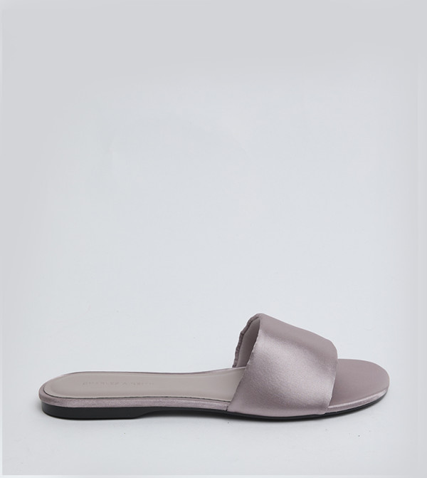 Charles & Keith  cherry-mohogany - Mauve Slides