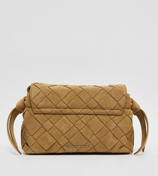 Charles & Keith  Crossbody Bags - Beige Cross Body Bags