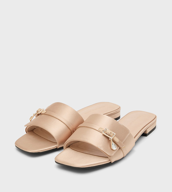 Charles & Keith Shoes - Gold Flat Sandals