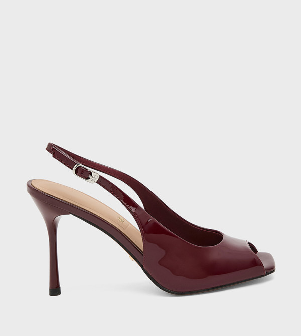 Charles & Keith  Stilettos - Burgundy Stilettos