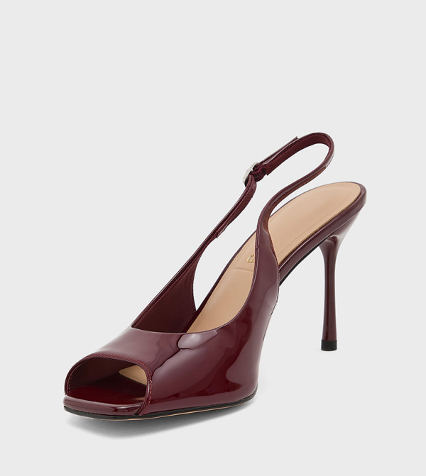 Charles & Keith  Stilettos - Burgundy Stilettos