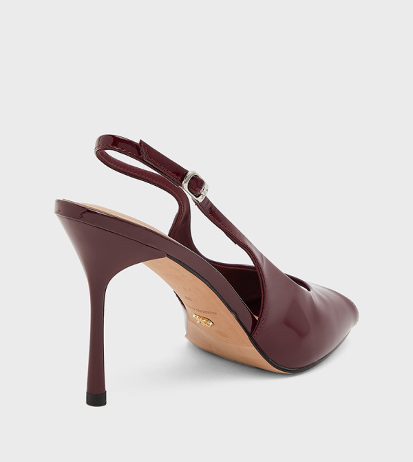 Charles & Keith  Stilettos - Burgundy Stilettos