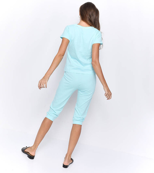 Clovia Clovia - Blue Nightsuits/Pyjama Set