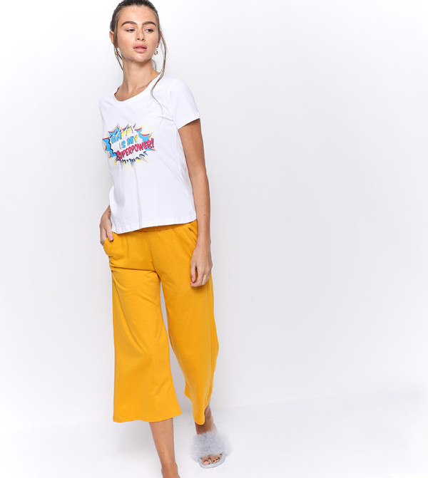 Clovia Clovia - Yellow Sleepwear
