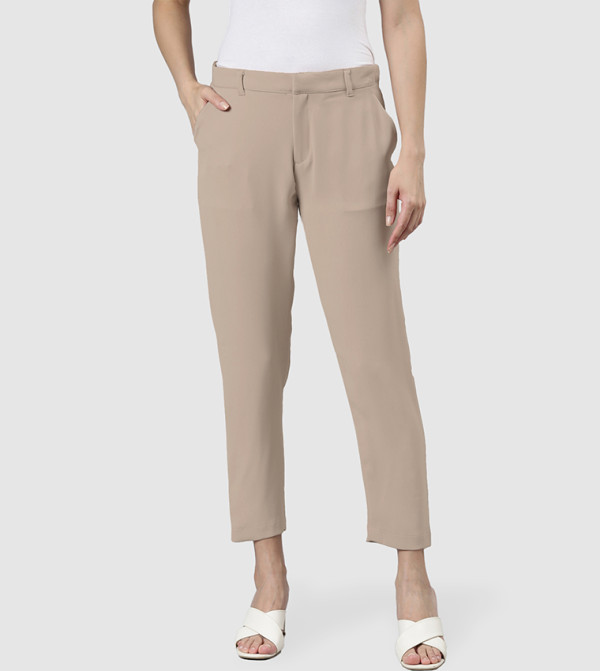 Go Colors Go Colors - Taupe Formal Pants