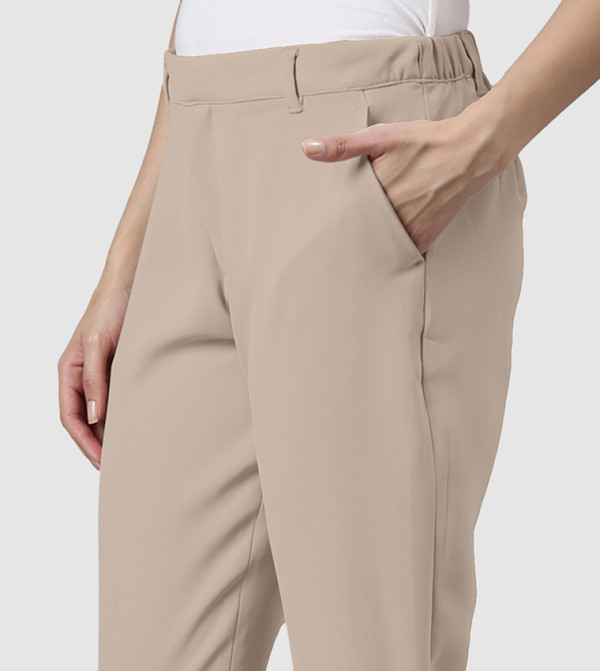 Go Colors Go Colors - Taupe Formal Pants