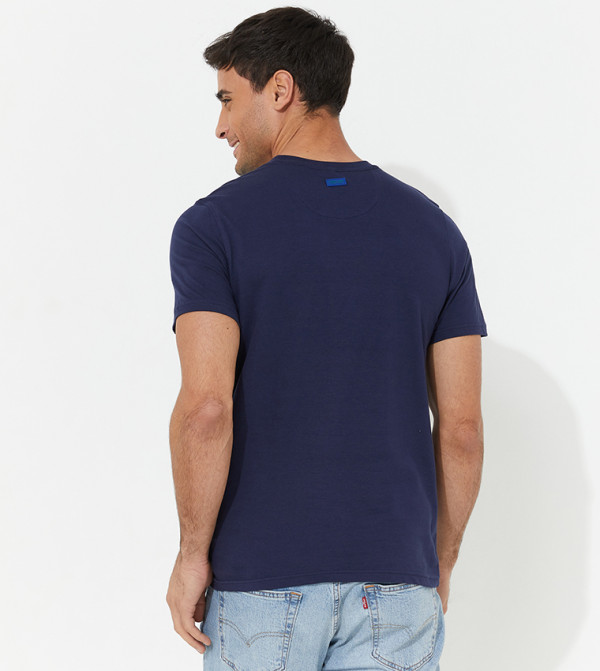 Beverly Hills Polo Club  caution-hottest-deals-kw - NAVY BLUE Casual T-Shirts