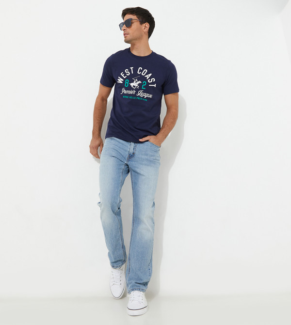 Beverly Hills Polo Club  caution-hottest-deals-kw - NAVY BLUE Casual T-Shirts