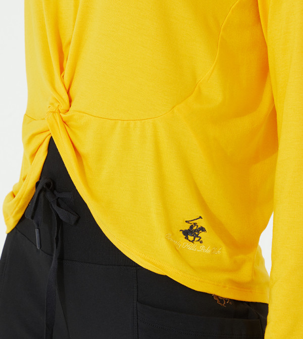 Beverly Hills Polo Club  Clothing - Yellow Casual T-Shirts