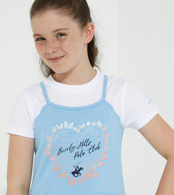 Beverly Hills Polo Club  - Blue Casual Dress