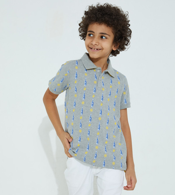 بيفرلي هيلز بولو كلوب little-trendsetters-k - رمادي تي شيرتات