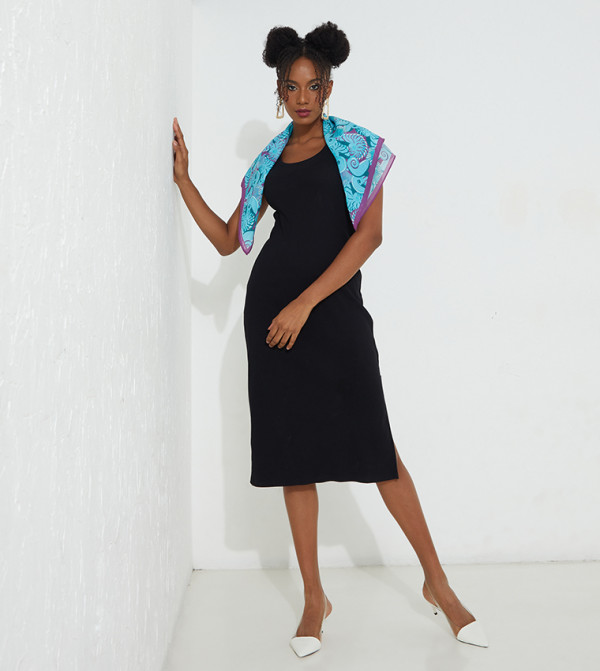 Beverly Hills Polo Club  Silk Scarves - Blue Silk Scarves