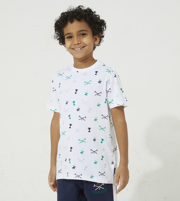 Beverly Hills Polo Club  graphic-tshirts - White T-shirts