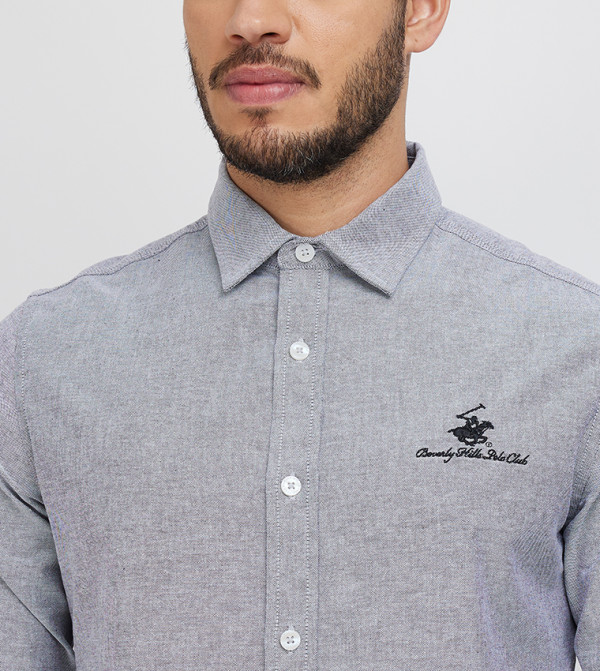 Beverly Hills Polo Club Shirts - Blue Casual Shirts