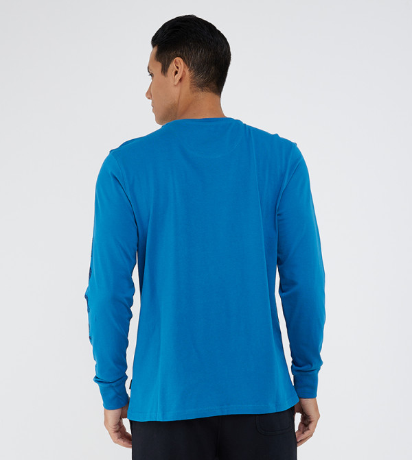 Beverly Hills Polo Club Round Neck T-Shirts - Blue Casual T-Shirts