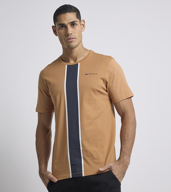 Ben Sherman Ben Sherman - Brown Round Neck T-Shirts