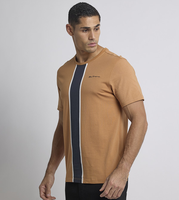 Ben Sherman Ben Sherman - Brown Round Neck T-Shirts