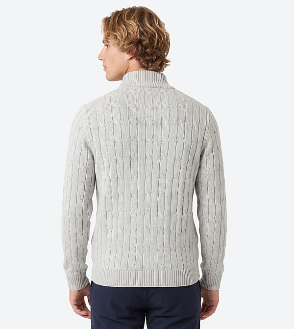 بيفرلي هيلز بولو كلوب  سترات بياقة دائرية - رمادي Round Neck Sweaters