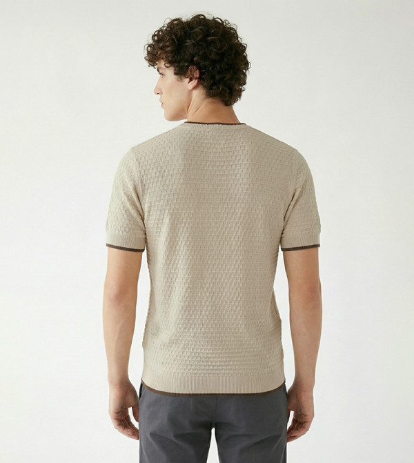 Beverly Hills Polo Club  Sweaters & Cardigans - Beige Round Neck Sweaters