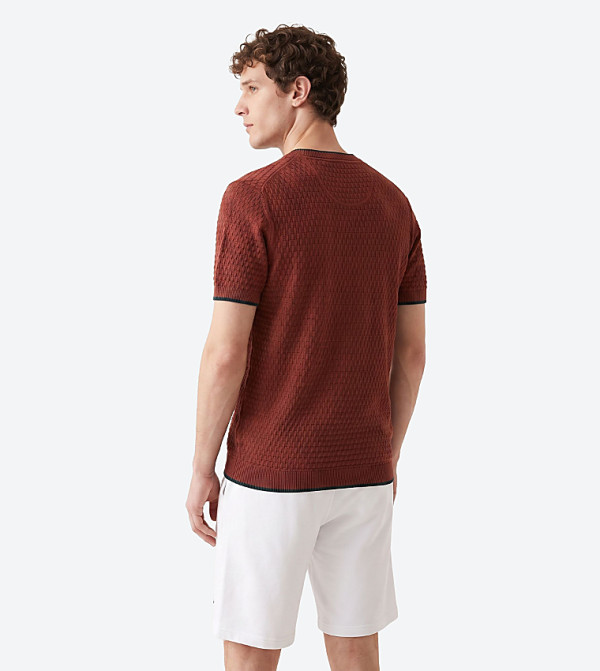 بيفرلي هيلز بولو كلوب  سترات و كارديغانات  - بني داكن Round Neck Sweaters
