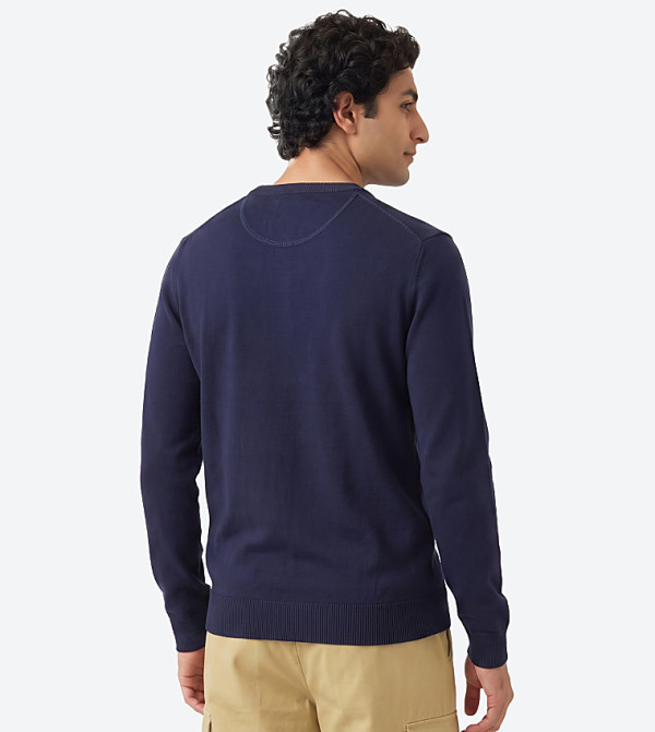 Beverly Hills Polo Club Sweaters & Cardigans - NAVY BLUE V-neck Sweaters