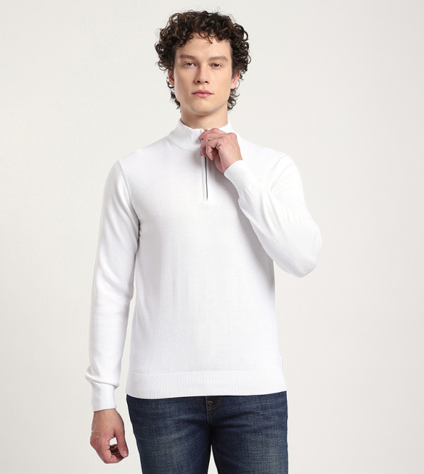 Beverly Hills Polo Club  Sweaters & Cardigans - White Turtle neck Sweaters