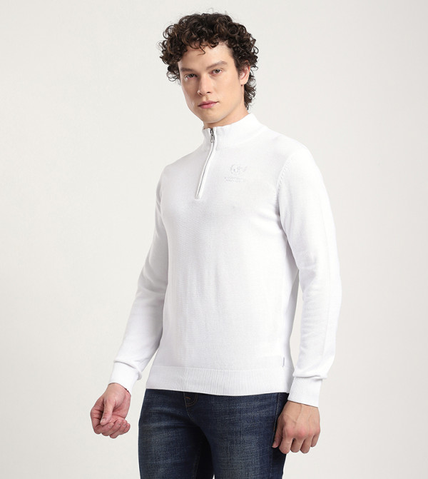 Beverly Hills Polo Club  Sweaters & Cardigans - White Turtle neck Sweaters