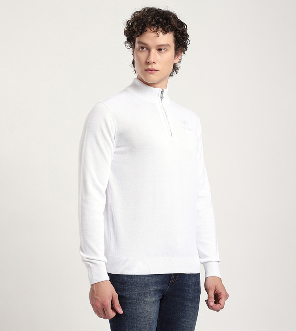 Beverly Hills Polo Club  Sweaters & Cardigans - White Turtle neck Sweaters