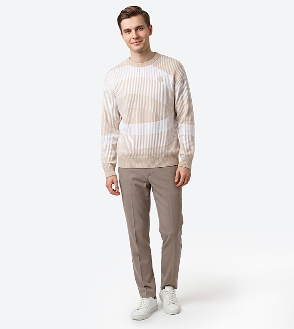 بيفرلي هيلز بولو كلوب  سترات بياقة دائرية - بيج Round Neck Sweaters