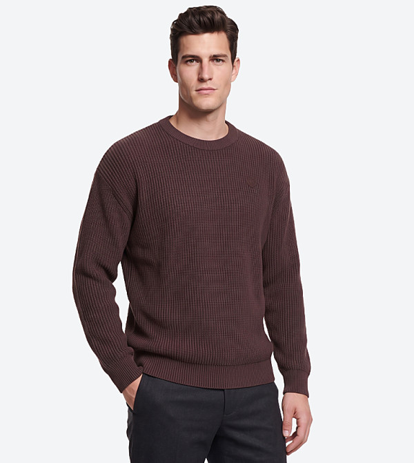 بيفرلي هيلز بولو كلوب  سترات بياقة دائرية - بني  Round Neck Sweaters