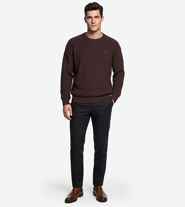 بيفرلي هيلز بولو كلوب  سترات بياقة دائرية - بني  Round Neck Sweaters